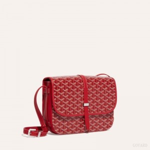 Goyard Belvedere MM Bag Skulderveske Rød | GY-FLA3229