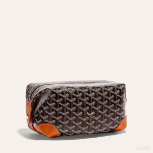 Goyard Bowling 25 Toiletry Bag Accessories Svarte Brune | GY-CFN1050