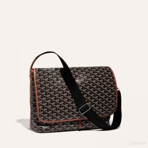 Goyard CAPETIEN MM MESSENGER BAG Skulderveske Svarte Brune | GY-CPV1424