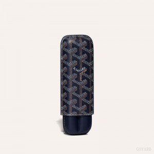 Goyard CHURCHILL 2 CIGAR CASE Accessories Marineblå Blå | GY-JFD0573