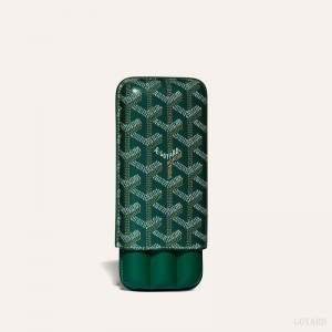 Goyard CHURCHILL 3 CIGAR CASE Etui Veske Grønn | GY-PMH3612