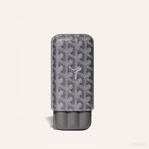 Goyard CHURCHILL 3 CIGAR CASE Etui Veske Grå | GY-ACU0603