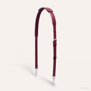 Goyard CUIR MM STRAP Veskestropp Burgunder | GY-SXO0725