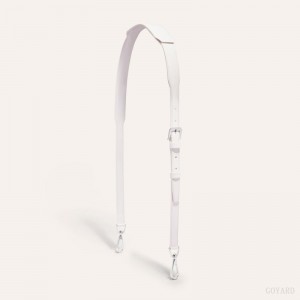 Goyard CUIR MM STRAP Veskestropp Hvite | GY-YMV0413