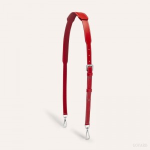 Goyard CUIR MM STRAP Veskestropp Rød | GY-XHL5260