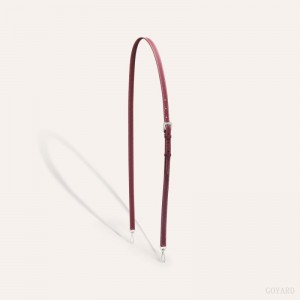 Goyard CUIR PM STRAP Veskestropp Burgunder | GY-TTV6199