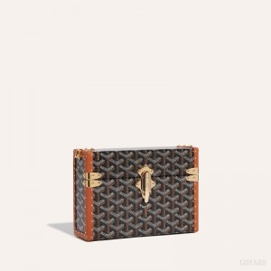 Goyard Cassette Trunk Bag Skulderveske Svarte Brune | GY-YAD4424