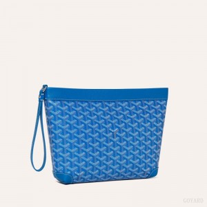 Goyard Conti pouch Pouches Blå | GY-LKF3462