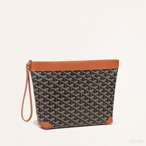 Goyard Conti pouch Pouches Svarte Brune | GY-YCK7331