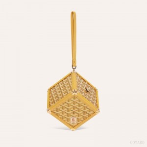 Goyard Dé Trunk Bag Bagasjepose Gull | GY-YEO0467