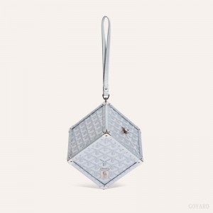 Goyard Dé Trunk Bag Bagasjepose Sølv | GY-LBJ6558