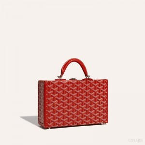 Goyard Grand Hôtel Trunk Bag Skulderveske Rød | GY-BUQ1782