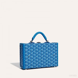 Goyard Grand Hôtel Trunk Bag Skulderveske Blå | GY-CVE8128