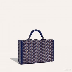 Goyard Grand Hôtel Trunk Bag Skulderveske Marineblå Blå | GY-HOA7934