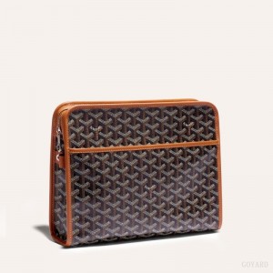 Goyard JOUVENCE GM TOILET BAG Accessories Svarte Brune | GY-SKQ1264