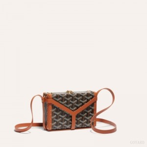 Goyard MINAUDIÈRE TRUNK BAG Mini Vesker Svarte Brune | GY-EFY5341