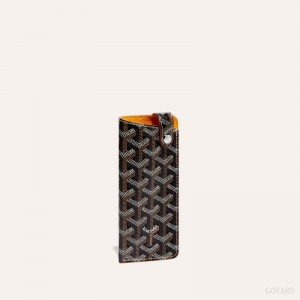 Goyard MONTMARTRE PM GLASSES CASE Etui Veske Svarte Brune | GY-OCC0824