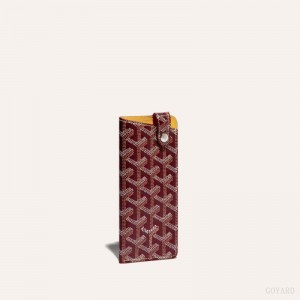 Goyard MONTMARTRE PM GLASSES CASE Etui Veske Burgunder | GY-JJY1613