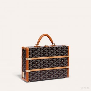 Goyard PALACE MM TRUNK BAG Håndveske Svarte Brune | GY-RLD1182