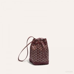 Goyard PETIT FLOT BUCKET BAG Skulderveske Burgunder | GY-AYT3646