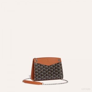 Goyard Rouette Structuré Mini Bag Vesker Svarte Brune | GY-JZC6975