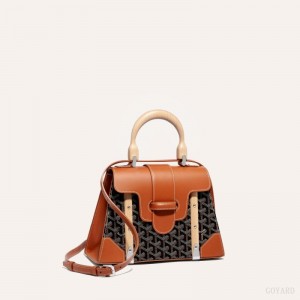 Goyard SAÏGON PM BAG Vesker Svarte Brune | GY-QJI5395
