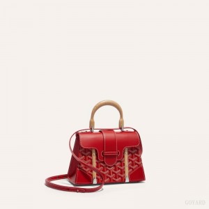 Goyard SAÏGON STRUCTURE MINI BAG Vesker Rød | GY-DIN0155