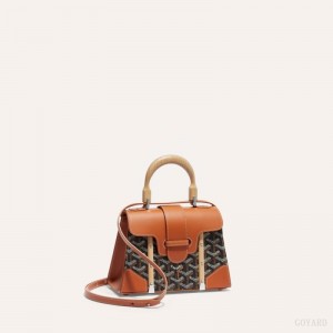 Goyard SAÏGON STRUCTURE MINI BAG Vesker Svarte Brune | GY-XDF3329