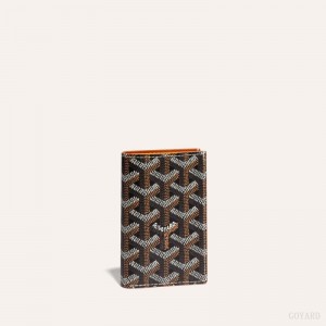 Goyard SAINT-PIERRE CARD WALLET Kortholder Svarte Brune | GY-YBE4840