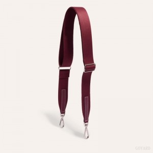 Goyard SANGLE MM STRAP Veskestropp Burgunder | GY-OUP8426