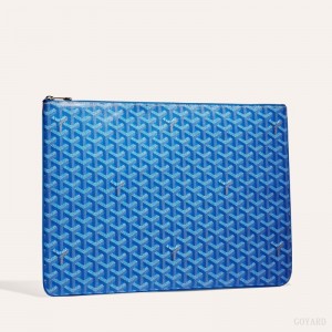 Goyard SENAT GM DOCUMENT CASE Pouches Blå | GY-RLB4273