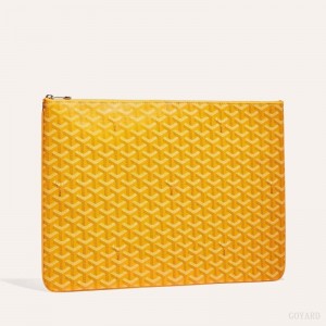 Goyard SENAT GM DOCUMENT CASE Pouches Gul | GY-JPZ7321