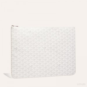 Goyard SENAT GM DOCUMENT CASE Pouches Hvite | GY-TYO1903