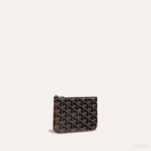Goyard SÉNAT MINI WALLET Lommebok Svarte Brune | GY-WJW3713