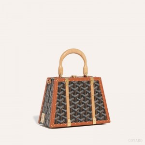 Goyard Saïgon Mini Trunk Bag Vesker Svarte Brune | GY-NIK0589