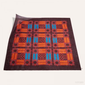 Goyard Shawl N°4 Skjerf Burgunder Oransje | GY-UNP4167