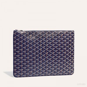 Goyard Sénat MGM Pouch Pouches Marineblå Blå | GY-WTO3996
