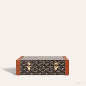 Goyard VENDÔME JEWELLERY CASE Boxes Svarte Brune | GY-JUM0613