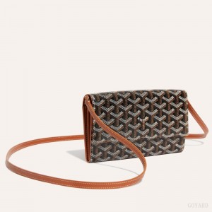 Goyard Varenne Continental Wallet Skulderveske Svarte Brune | GY-VRX6861