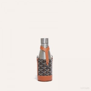 Goyard Yonne PM Case & Flask Accessories Svarte Brune | GY-MRK1491