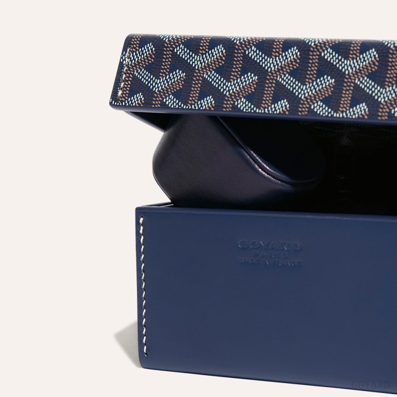 Goyard 4 WATCH CASE Boxes Marineblå Blå | GY-IYM3647