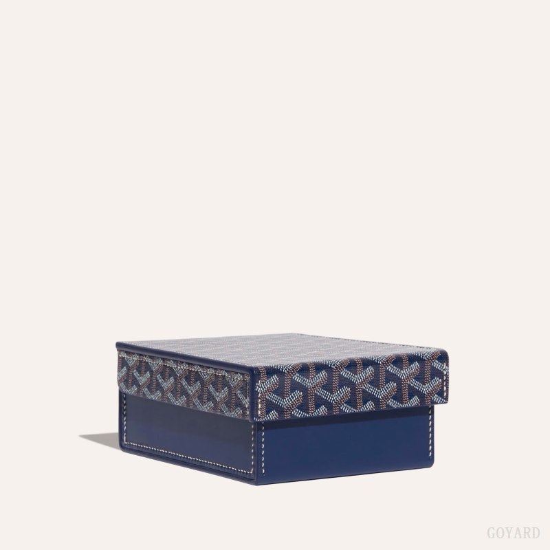 Goyard 4 WATCH CASE Boxes Marineblå Blå | GY-IYM3647