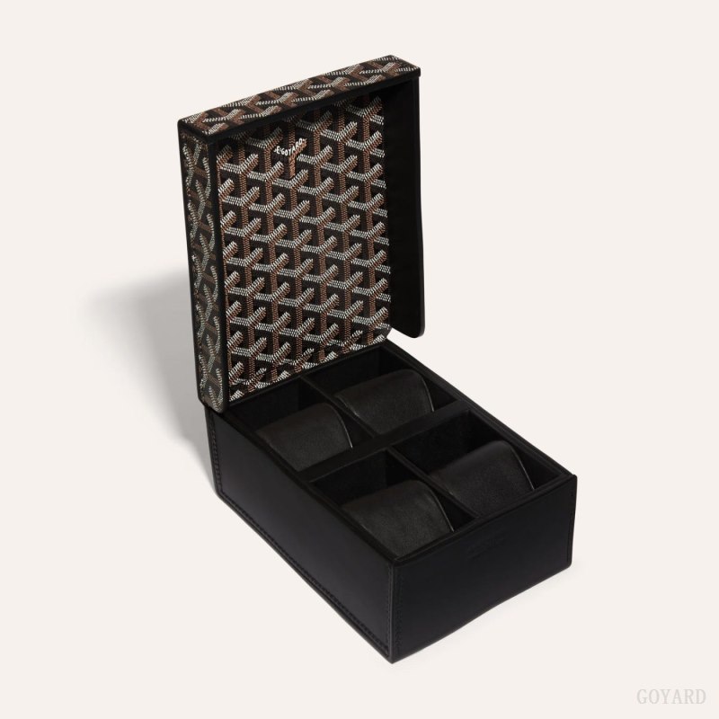 Goyard 4 WATCH CASE Boxes Svarte | GY-WEW6499