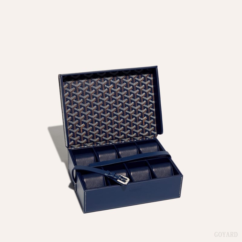 Goyard 8 WATCH CASE Boxes Marineblå Blå | GY-PTZ1992