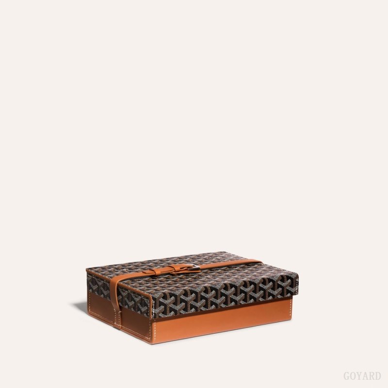 Goyard 8 WATCH CASE Boxes Svarte Brune | GY-EMB9667