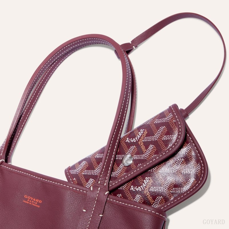 Goyard ANJOU MINI BAG Tote Veske Burgunder | GY-VUS1637