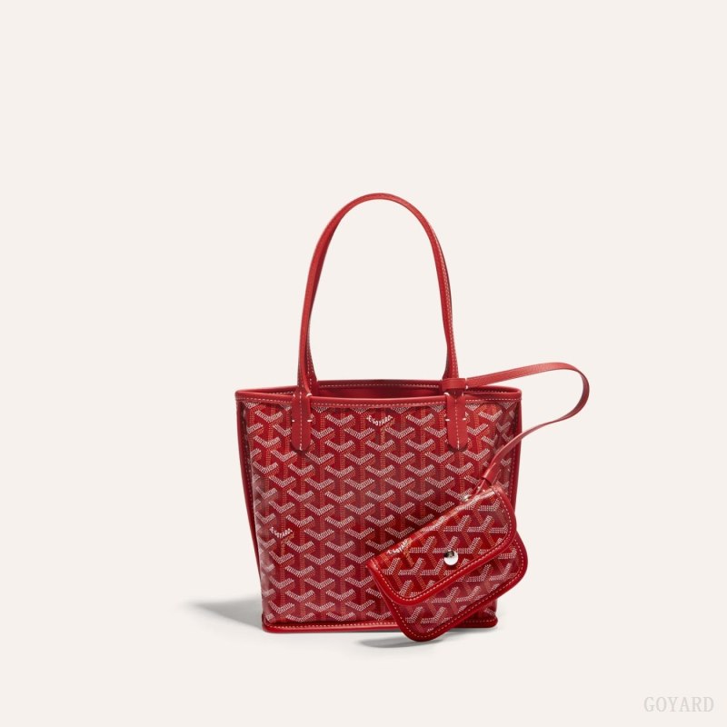 Goyard ANJOU MINI BAG Tote Veske Rød | GY-WBZ0157