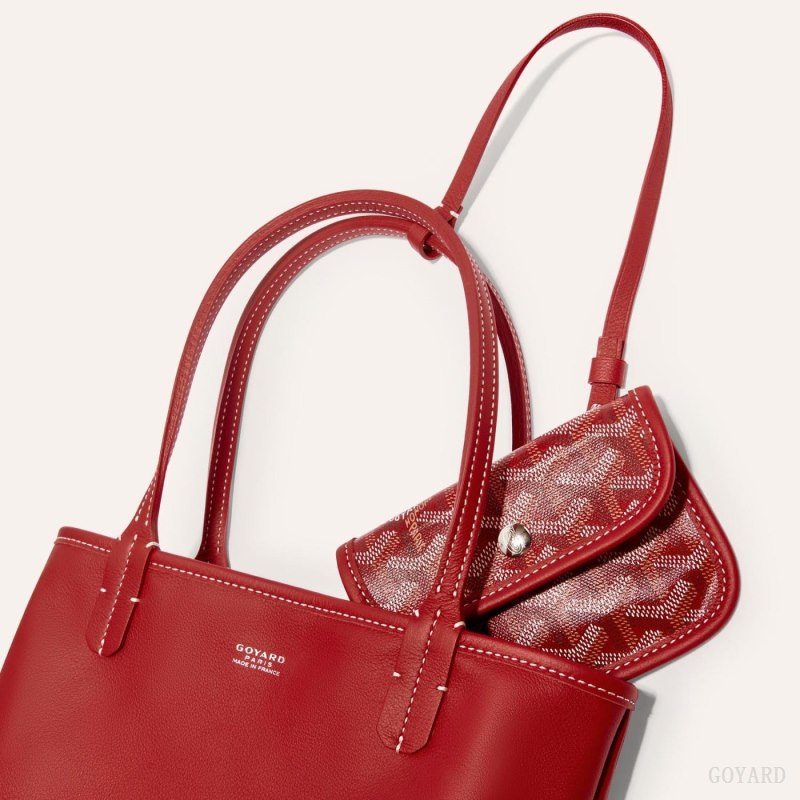 Goyard ANJOU MINI BAG Tote Veske Rød | GY-WBZ0157
