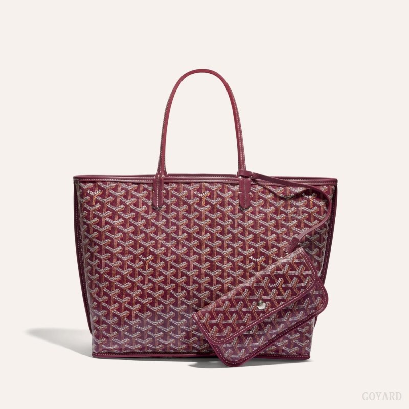 Goyard ANJOU PM BAG Tote Veske Burgunder | GY-GAP4790