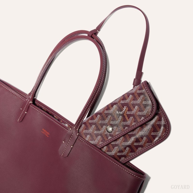 Goyard ANJOU PM BAG Tote Veske Burgunder | GY-GAP4790